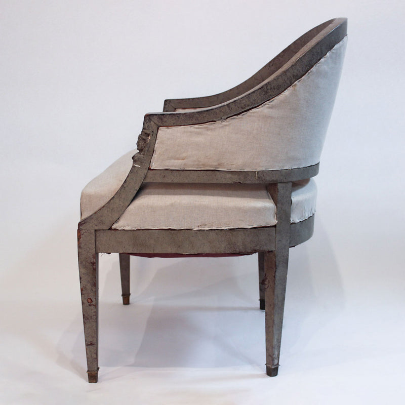 Pair of Swedish Empire Painted Klismos Armchairs2123272003