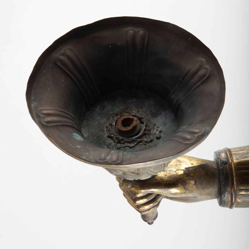 19th Century Single Brass Arm Sconce