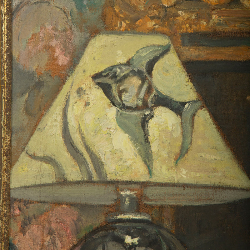 Mid-Century French Interior with Painted Fish Lamp — M. Peyzin