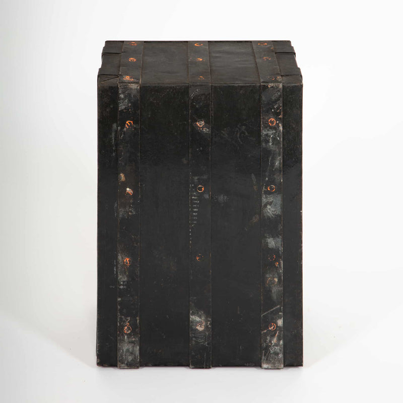 Antique Italian Iron Safe with Complicated Locking Mechanism