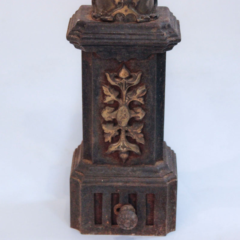 The Fire Breathers: Pair of French Gothic Revival Dragon Head Andirons