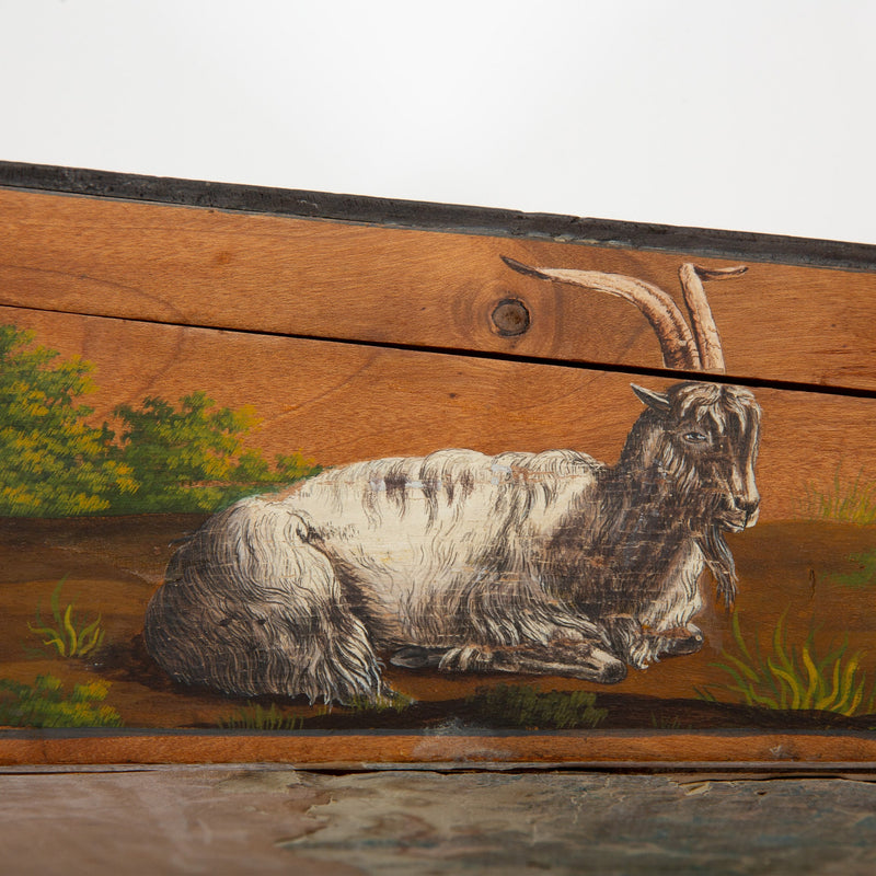 Pasture and Pen: A Charming 19th-Century Hand-Painted Lap Desk