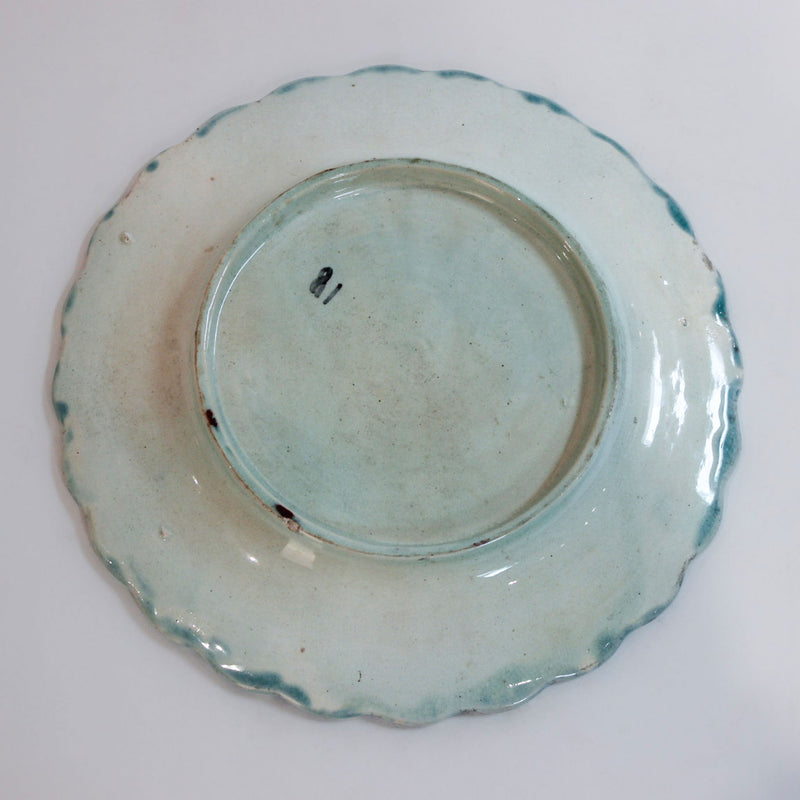 French Majolica Twenty-Four-Piece Asparagus Service, Mid-20th Century
