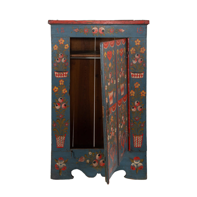 The Folk Painter’s Hand: 19th Century Painted Armoire