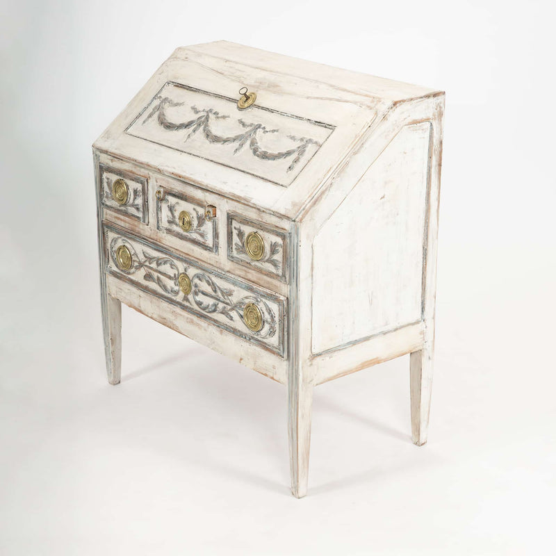 The Writer’s Corner: 18th C French Slant Top Desk w/ Gilt Hardware