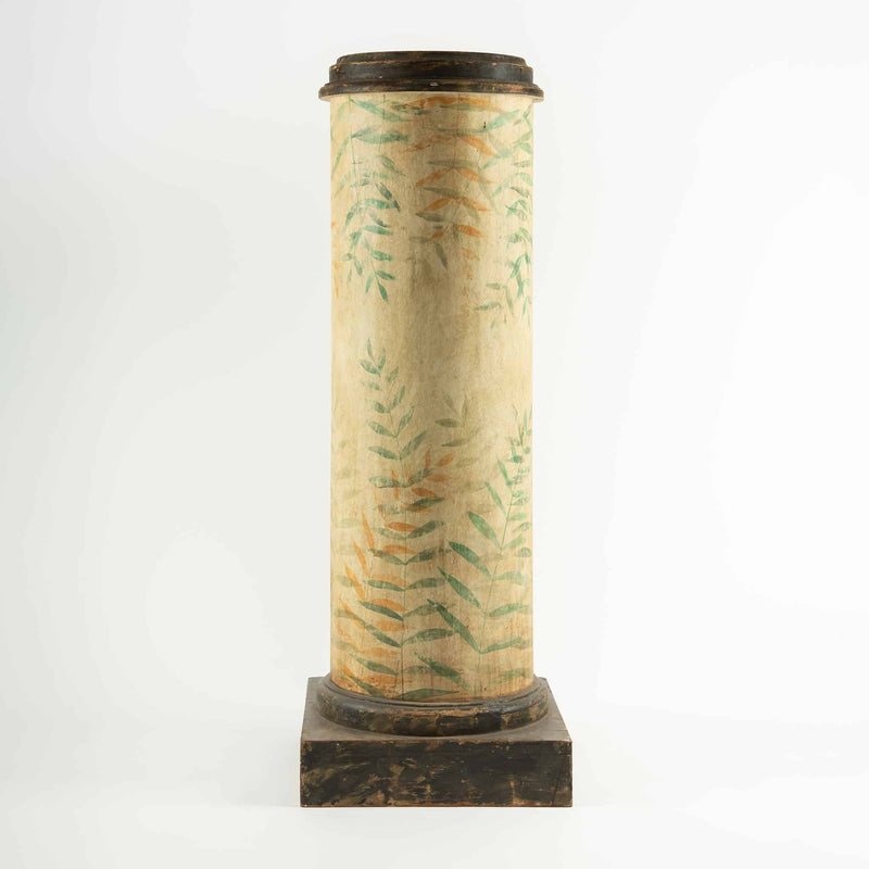 Pair of 18th-Century Venetian Painted Parrot Pedestal Cabinets