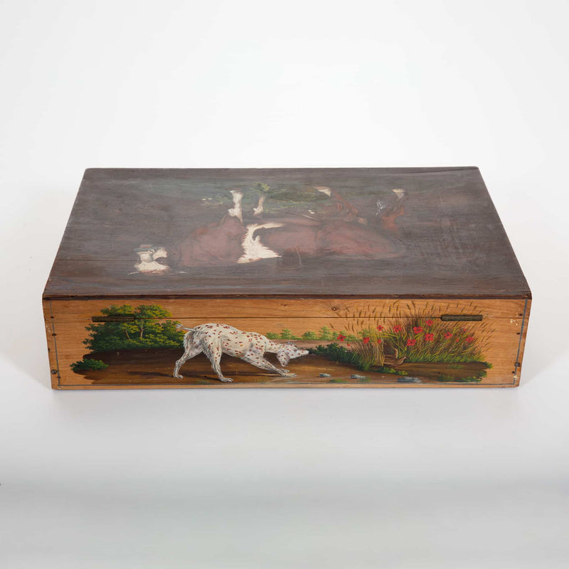Pasture and Pen: A Charming 19th-Century Hand-Painted Lap Desk