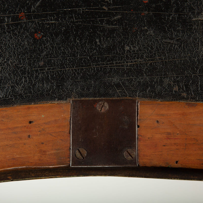 Provincial Green-Painted Slant-Front Desk with Secret Compartment