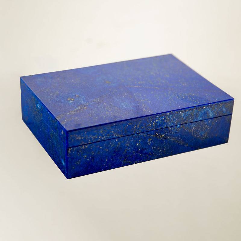 Lapis Lazuli Hinged Box, 6"