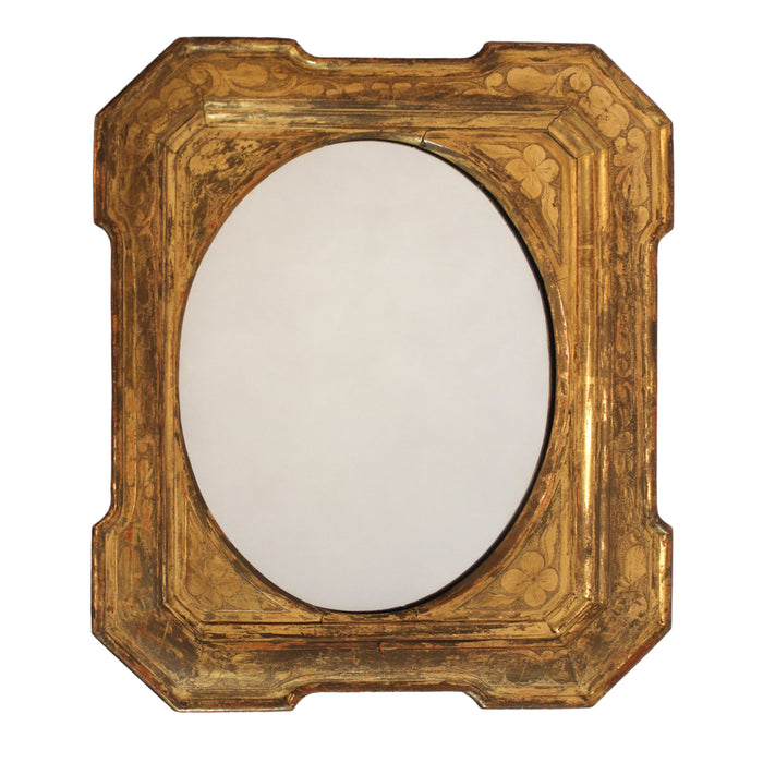 19th Century Italian Gilt Framed Mirror in the Baroque Style