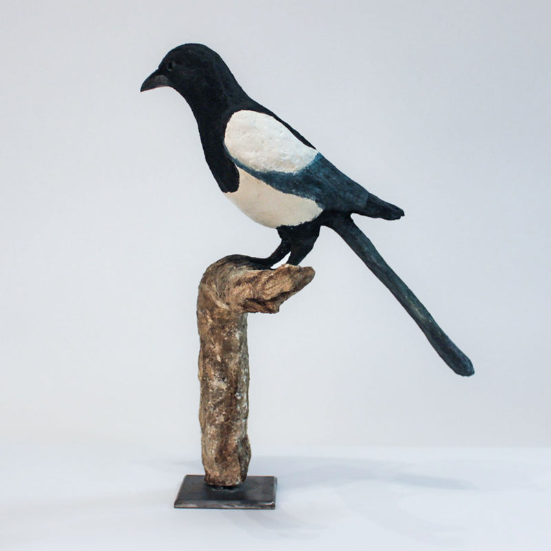 The Curious Magpie: Papier-Mâché Folk Art Sculpture