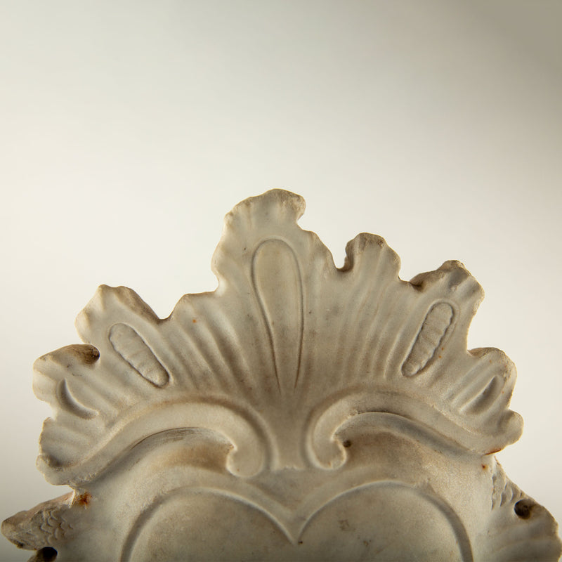 Early 19th Century French Carved Marble Grotto Fountain Mask