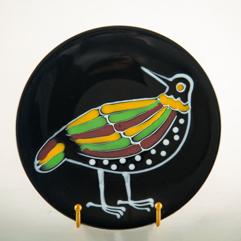 Rare Set of Twelve Robert Picault Vallauris Bird & Fish Faience Plates, 1960's
