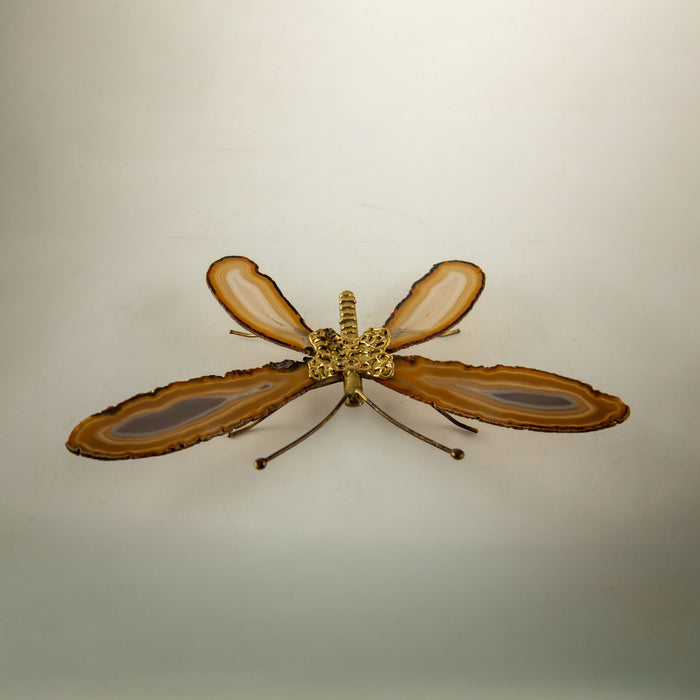 Jacques Duval Agate Butterfly Sculpture, France, Circa 1970