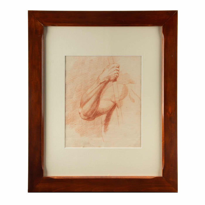 Sanguine Academic Study of a Male Arm, 18th Century