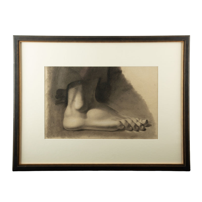 19th Century Framed Academic Study of a Flexed Foot 2