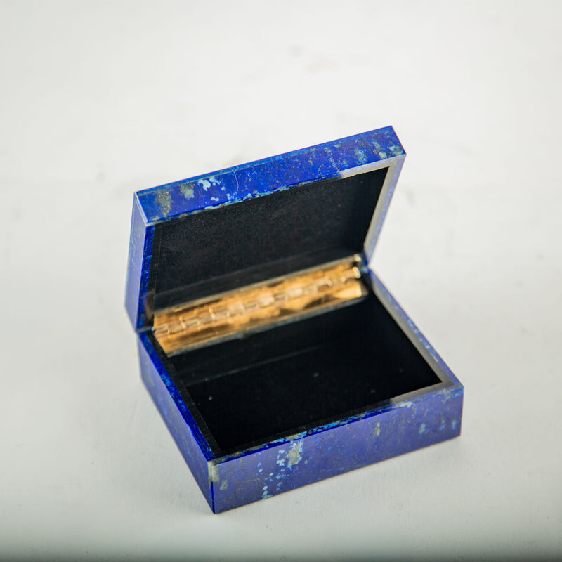 Lapis Lazuli Hinged Box, 4"