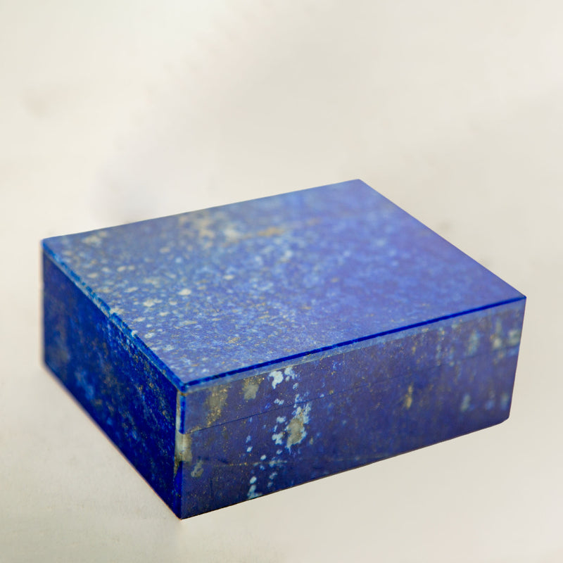 Lapis Lazuli Hinged Box, 4"