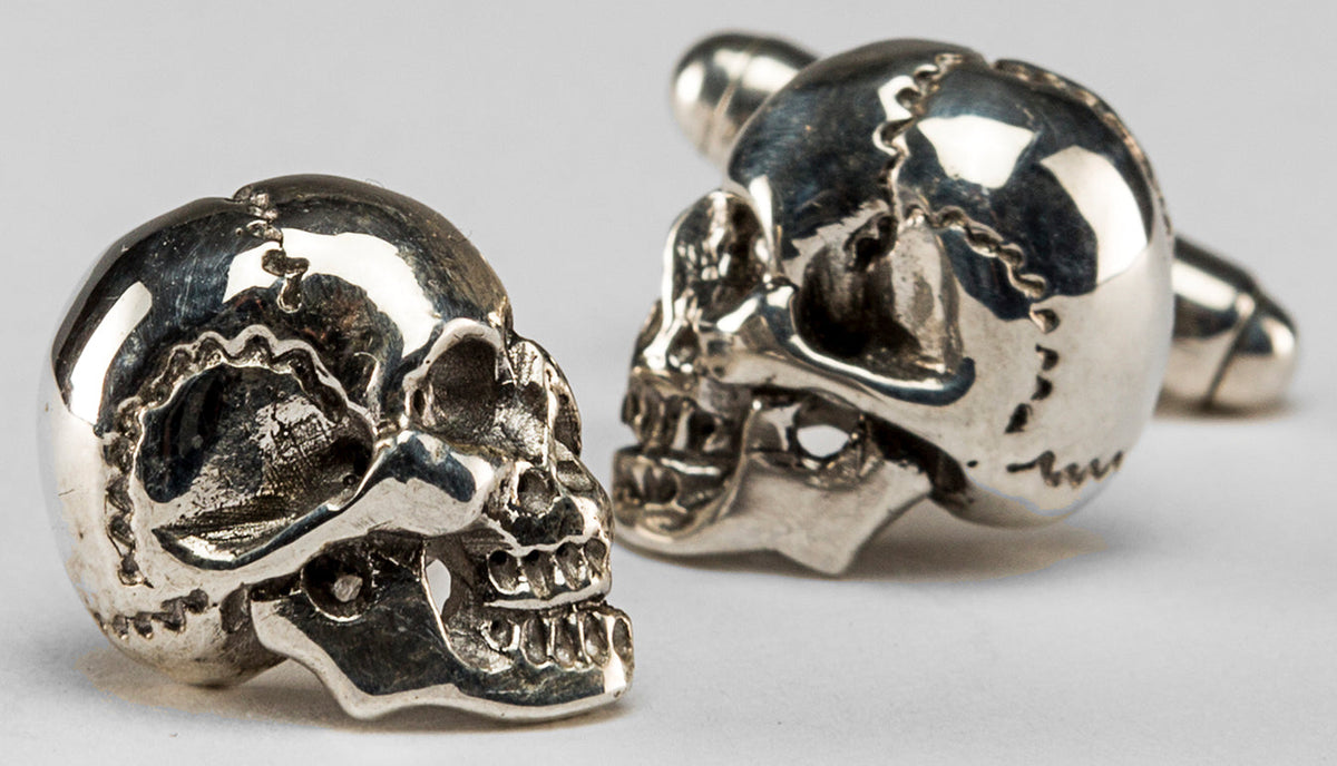 Silver Skull Cufflinks