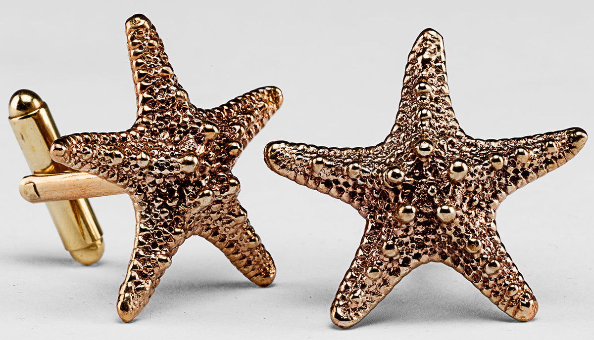 Starfish Brass Cufflinks