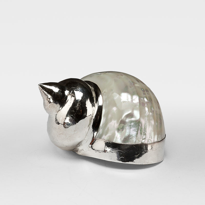 Partially Silvered Turbo Mother of Pearl Shell