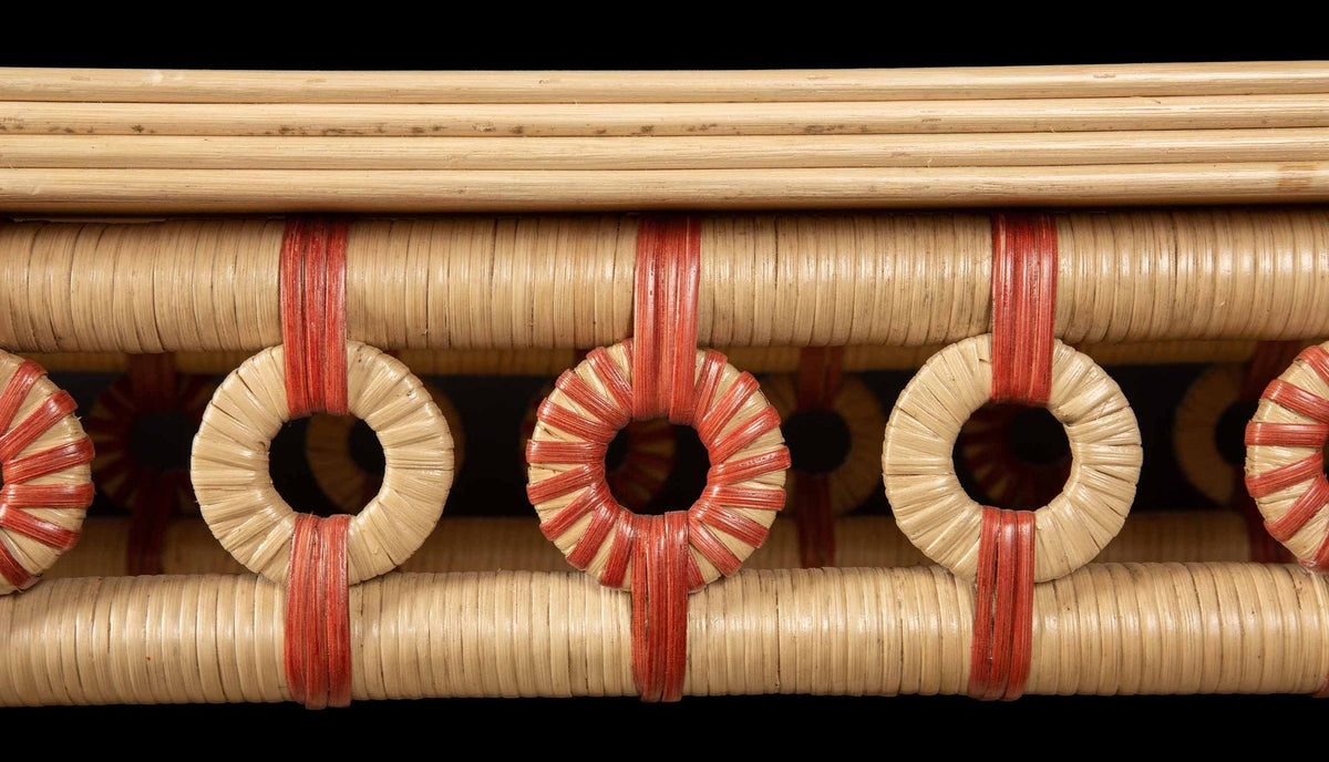 Coral Rattan Console by Creel and Gow