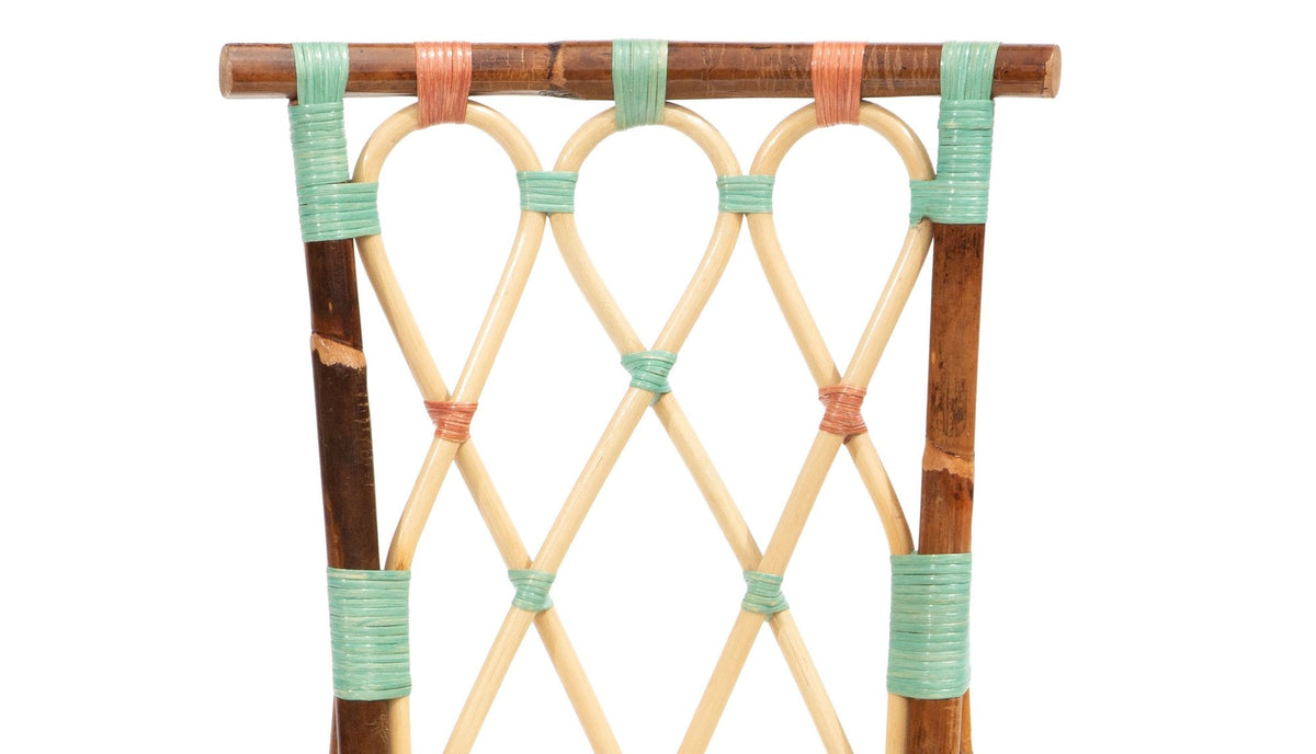 Dark Framed Juliette Rattan Chair by Creel and Gow