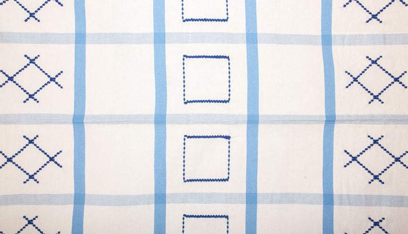 Tablecloth, Blue Check