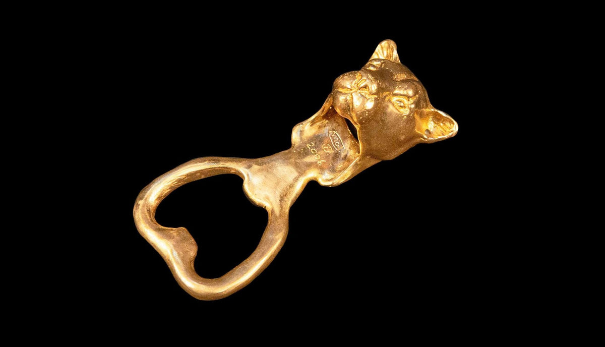 Brass Cougar Bottle Opener
