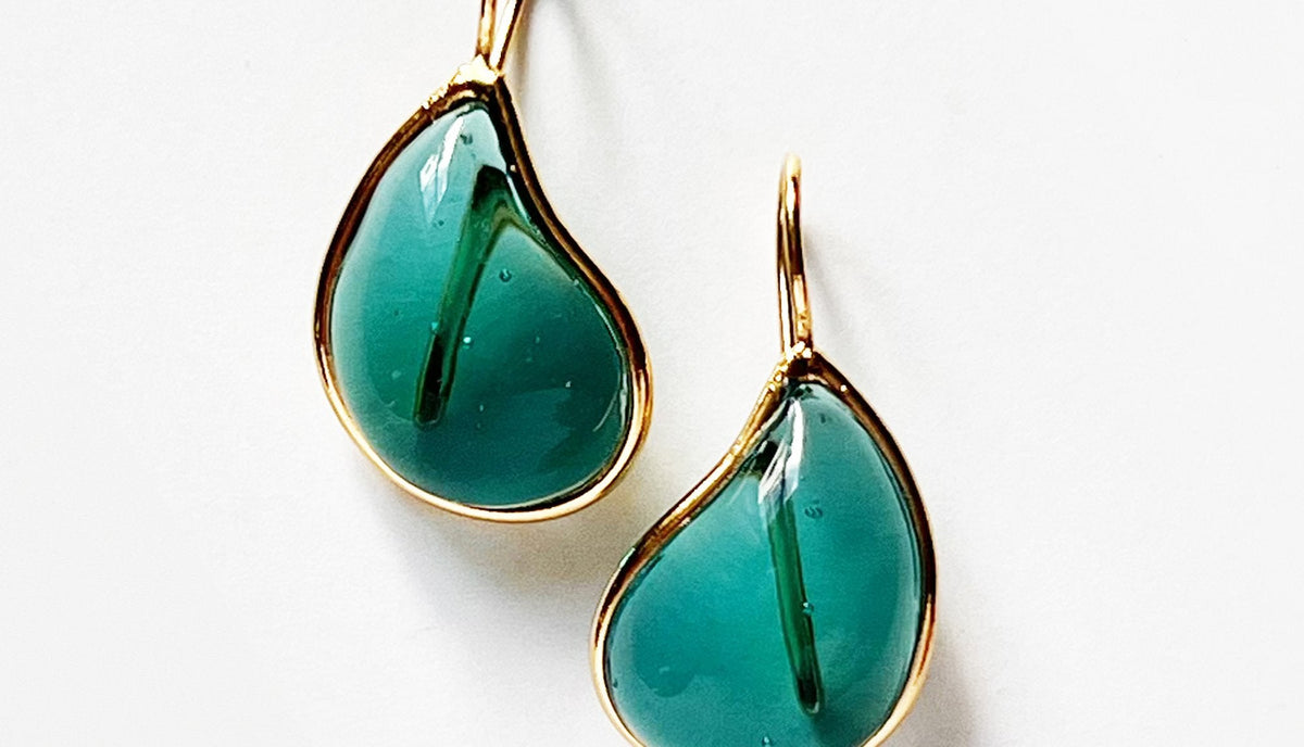 Loulou de la Falaise Teardrop Earrings, Lagoon