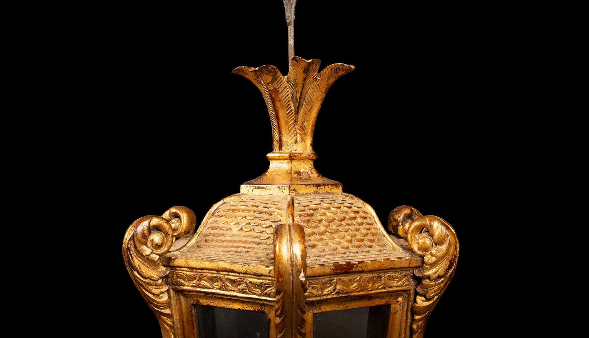 Gilded Elegance: 19th Century Venetian Lantern