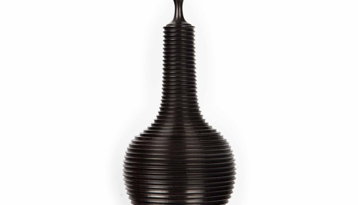 Turned Ebony Vessel