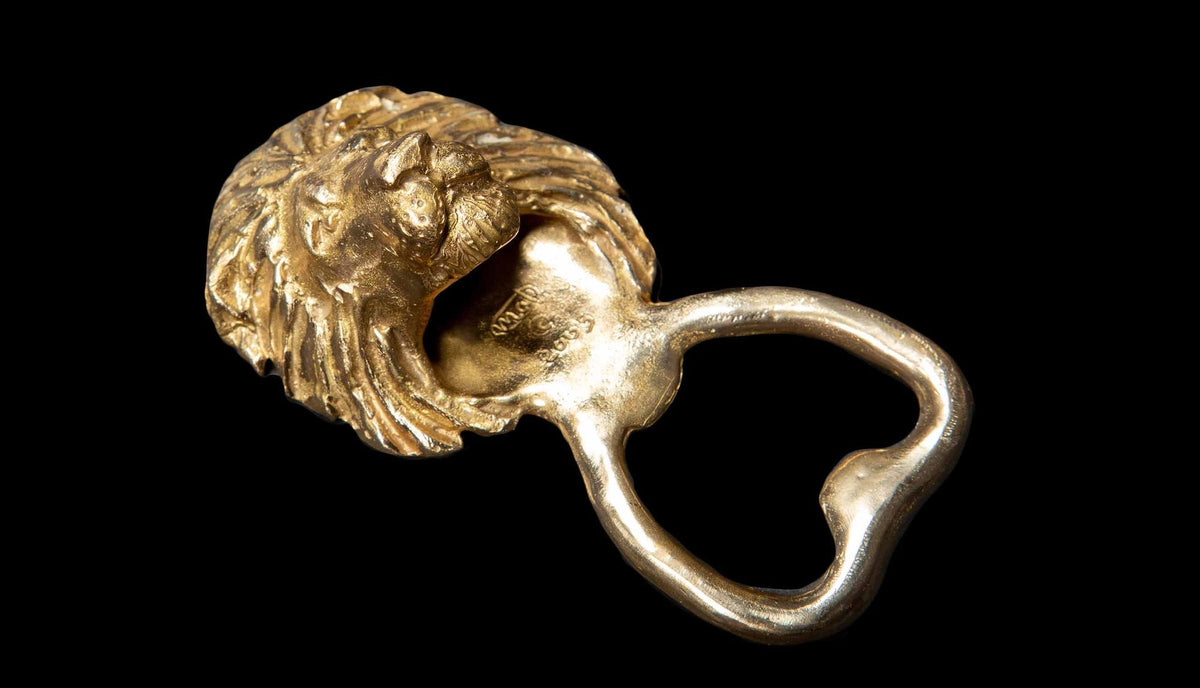 Brass Lion Bottle Opener