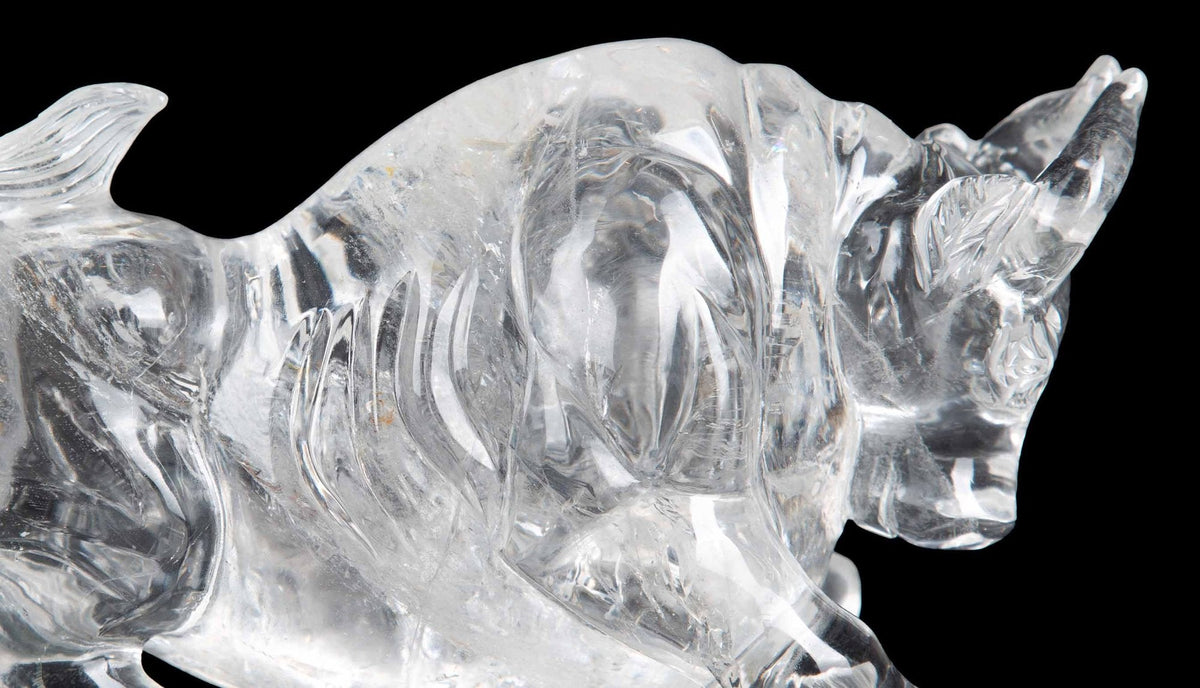 Rock Crystal Bull
