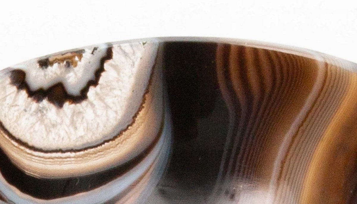 Onyx Brown and White Bowl