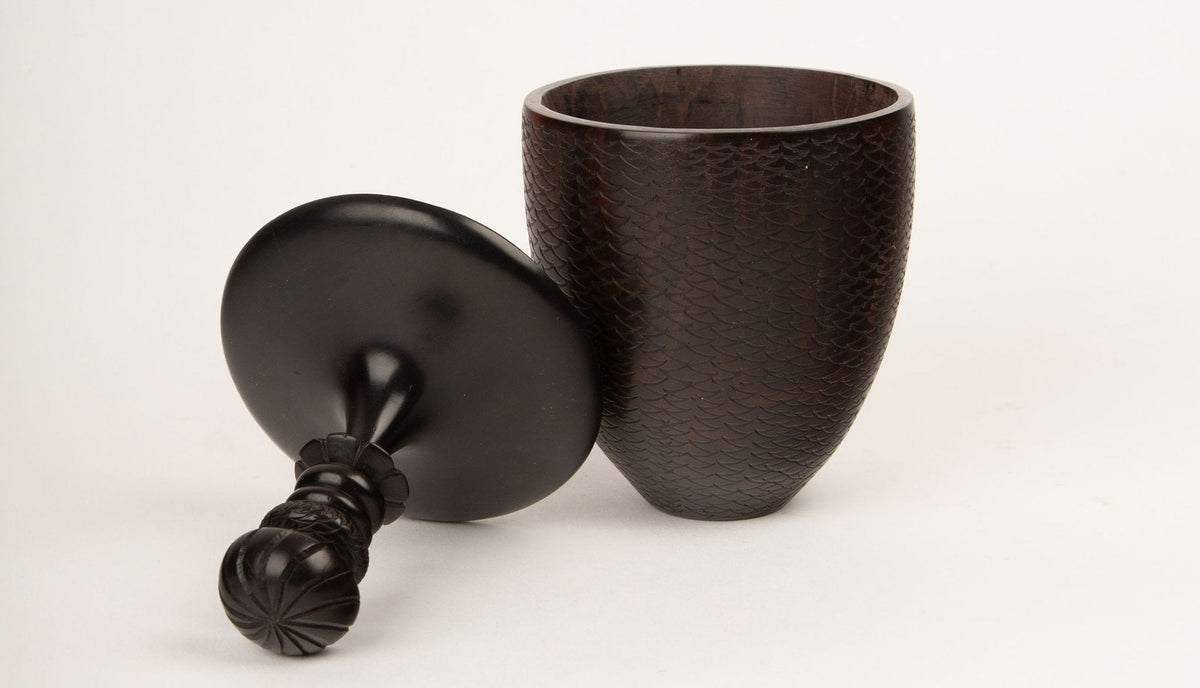 Turned Ebony Vessel
