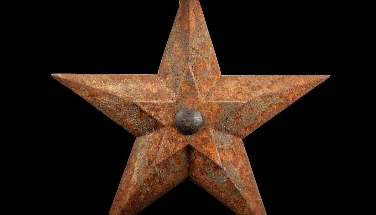 Cast Iron Star Lamp- Repurposed Architectural Element