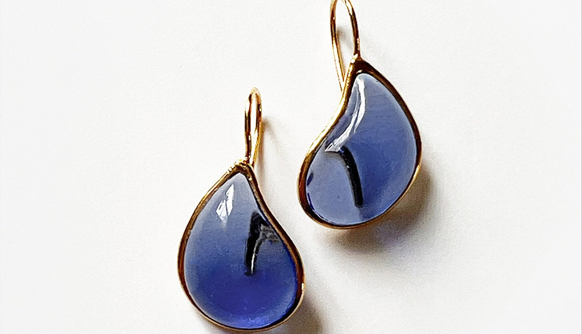 Loulou de la Falaise Teardrop Earrings, Mykonos