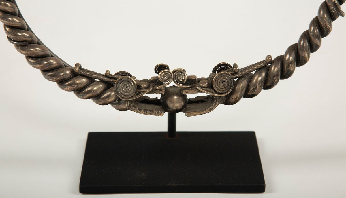 Twisting Spirits: A Miao Minority Tribe Silver Dragon Necklace