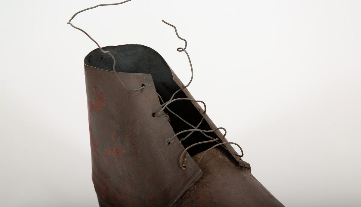 Walk This Way: Antique Metal Shoemaker’s Trade Sign