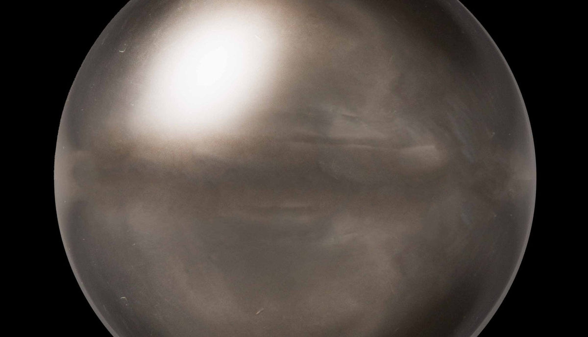 Mounted "Butler's Ball" or "Gazing Ball"- Discreet Gaze 10"