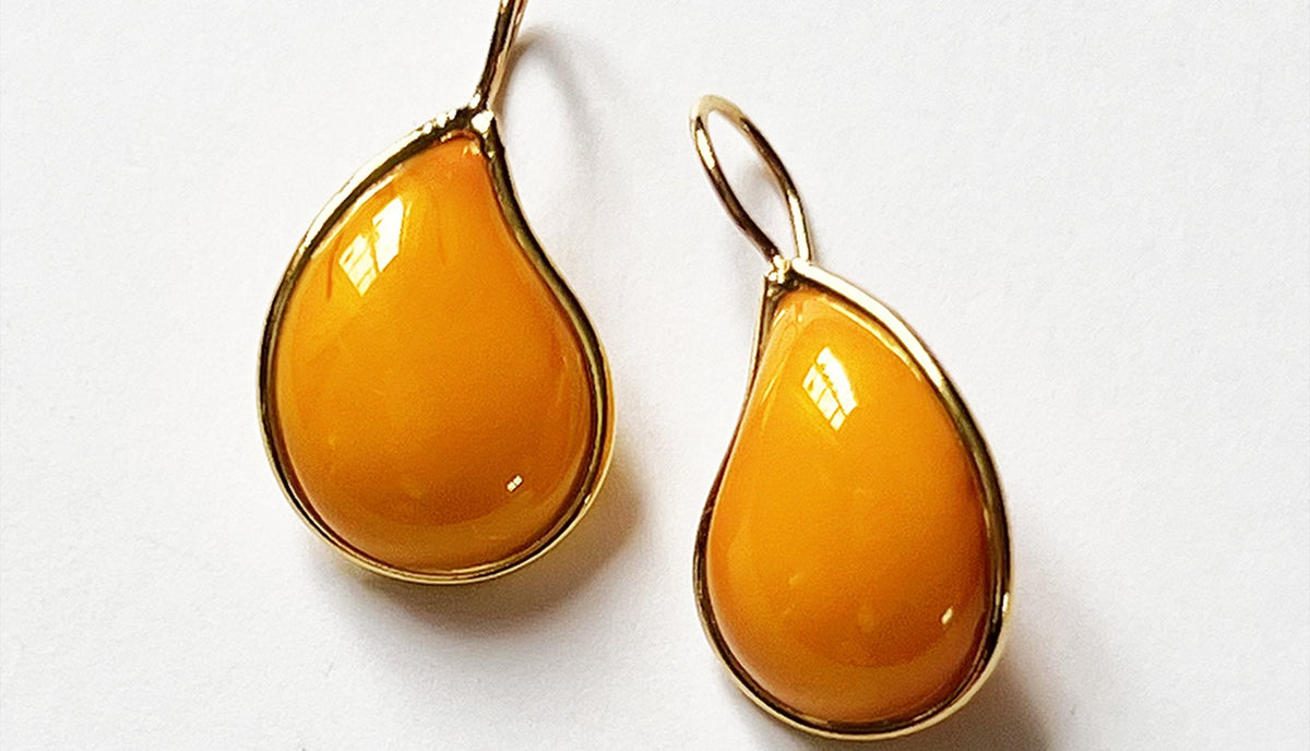 Loulou de la Falaise Teardrop Earrings, Saffron