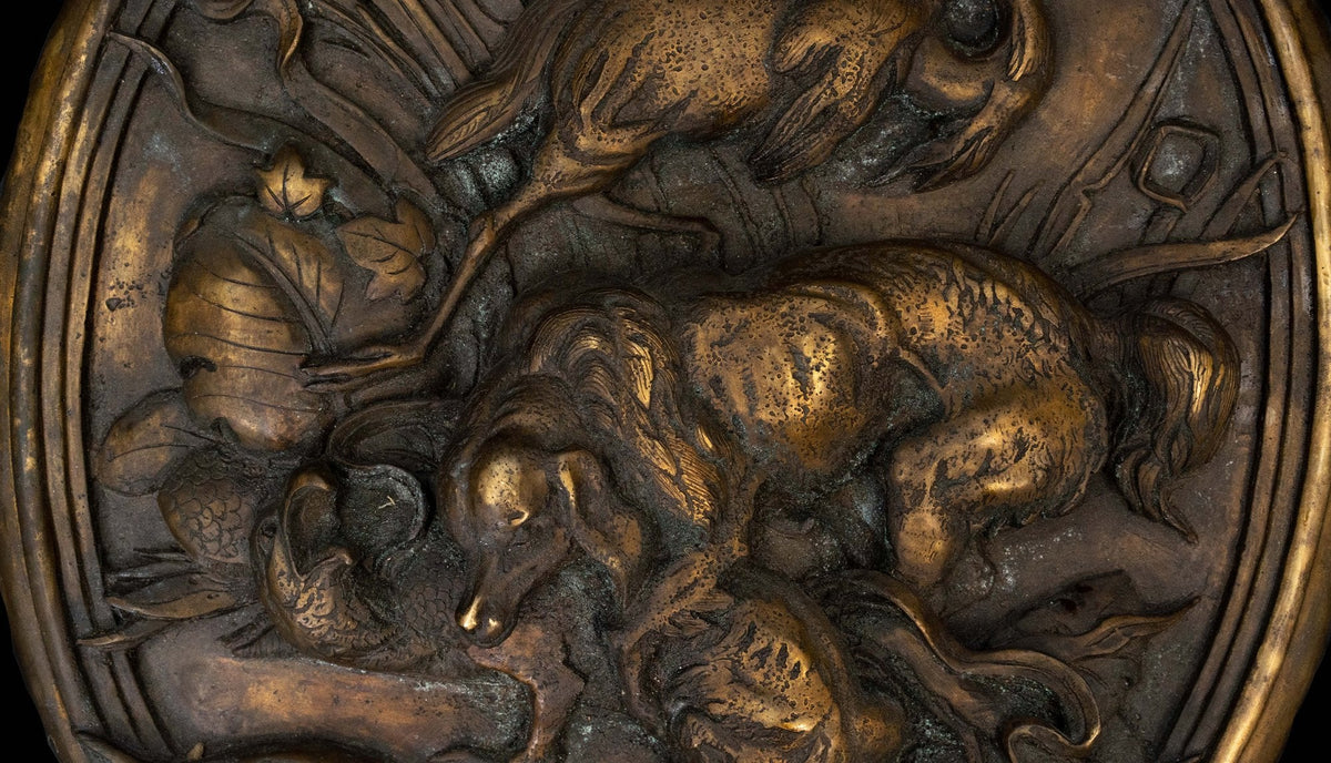 Bronze Hunting Plaque