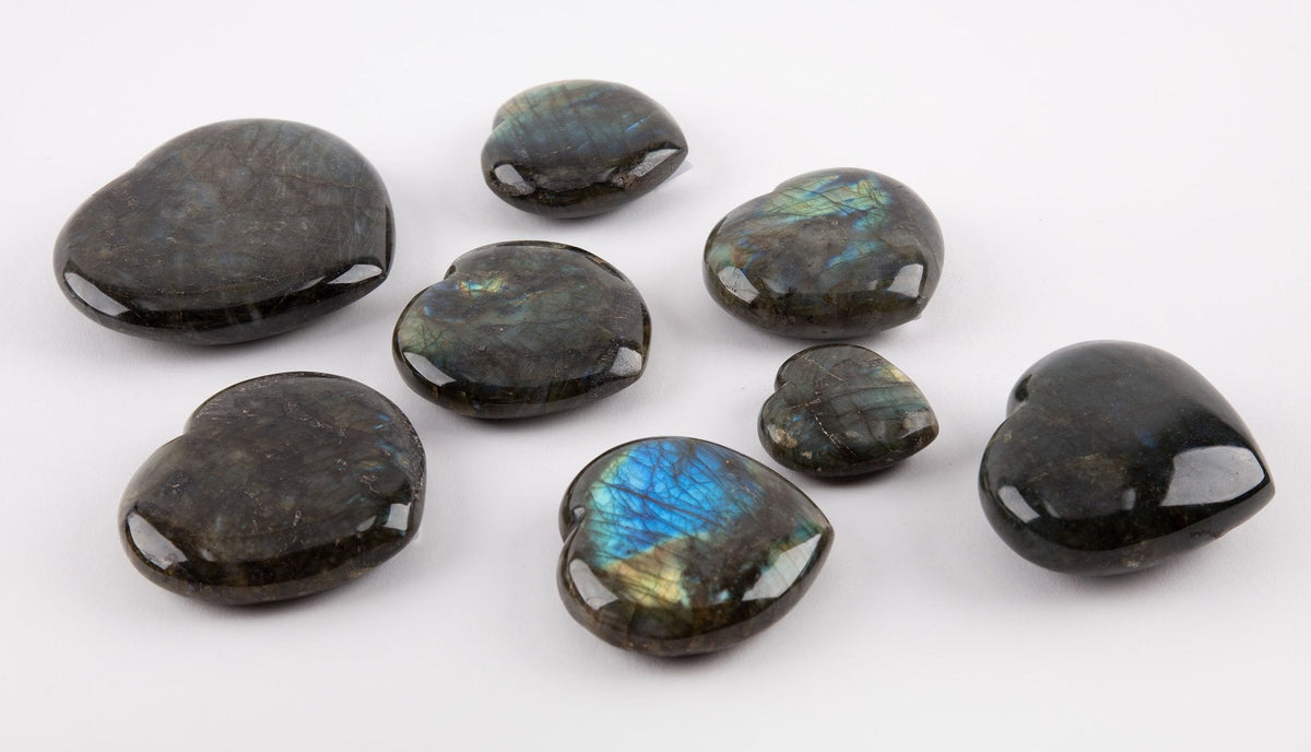 Labradorite Hearts