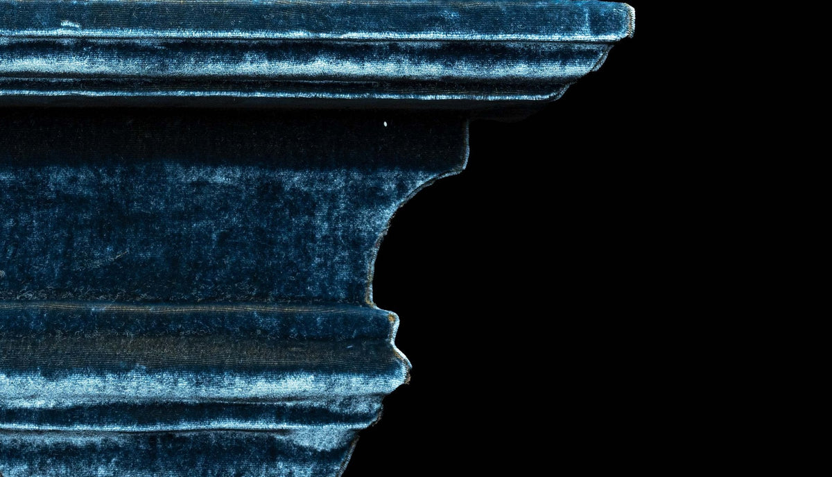 Velvet Large Wall Bracket, Blue