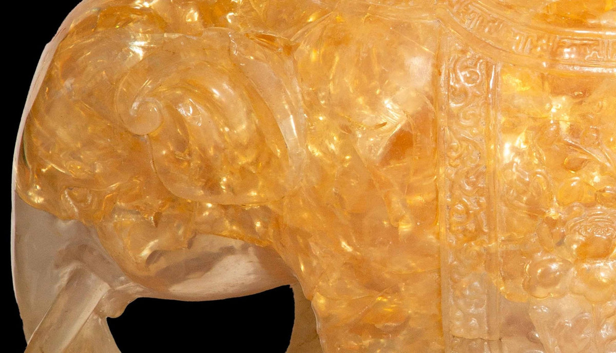 Timeless Artistry: Vintage Pierre Giraudon Elephant Lucite Side Table