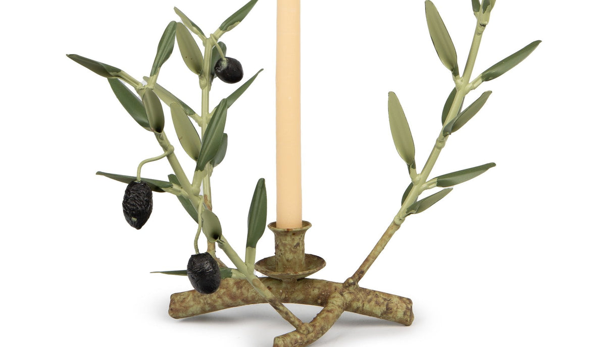Olive Branch Candle Holder