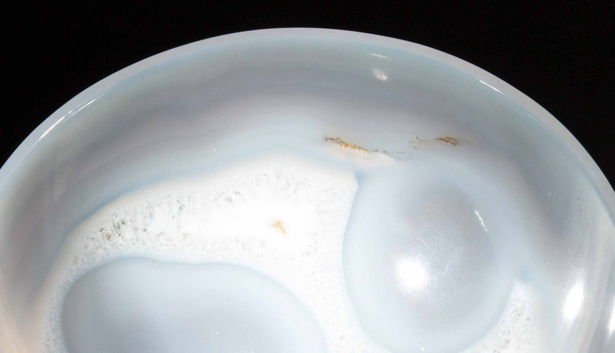 Agate Geode Stone Bowl 6"