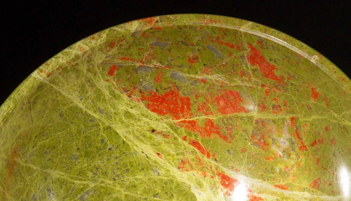 Unakite Stone Bowl, 6"