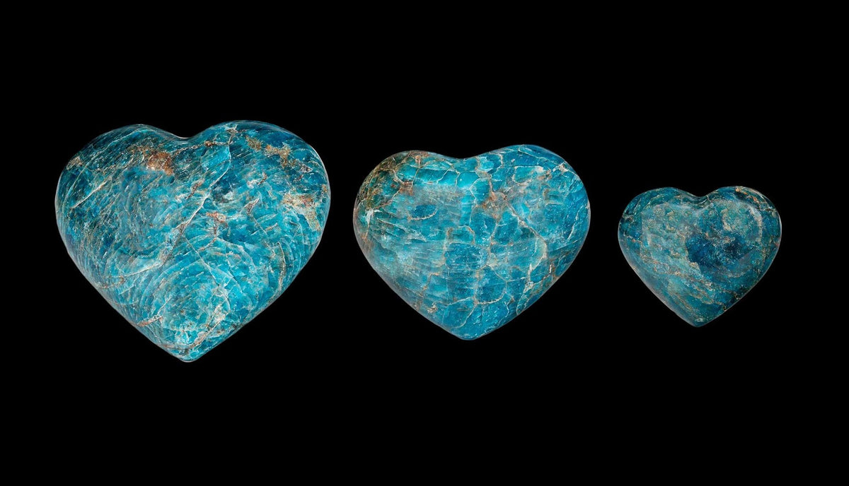 Blue Apatite Heart